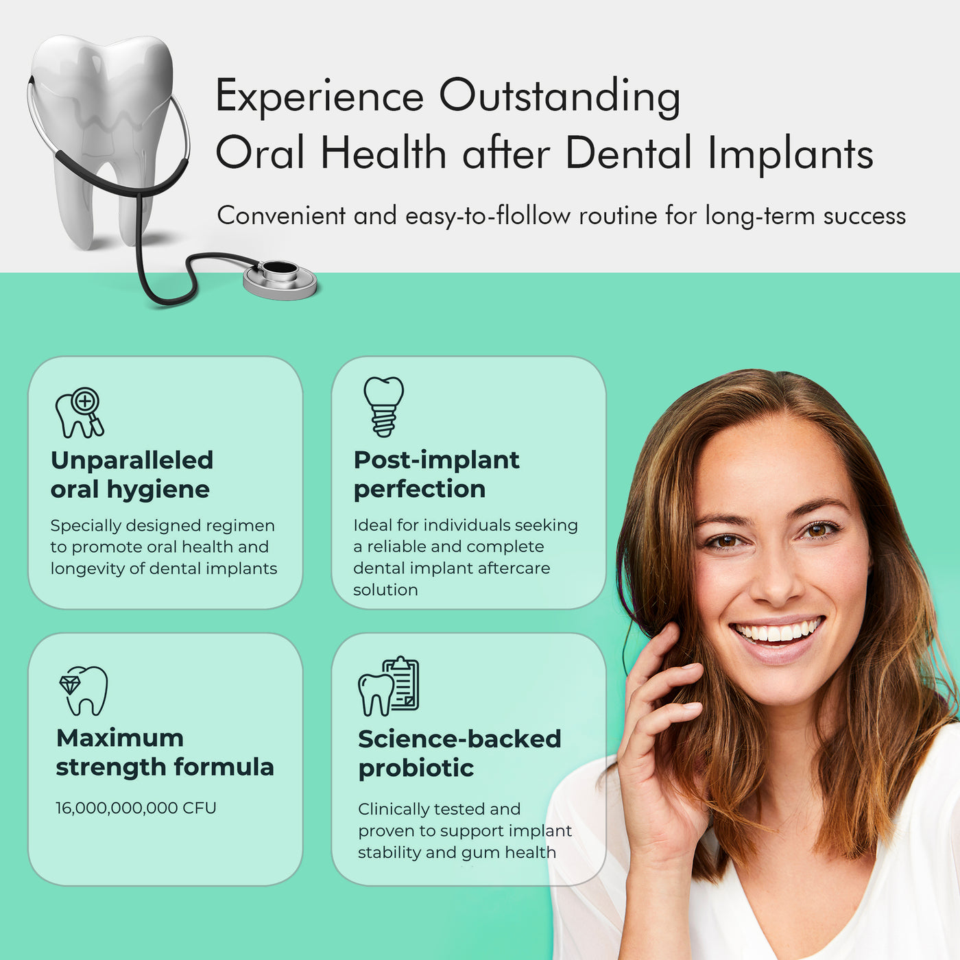 OraTicx Implantics - Experience outstanding oral health after dental implants