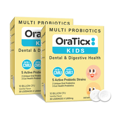 Oraticx Kids multi probiotics all-in-one dental & digestion probiotics for kids