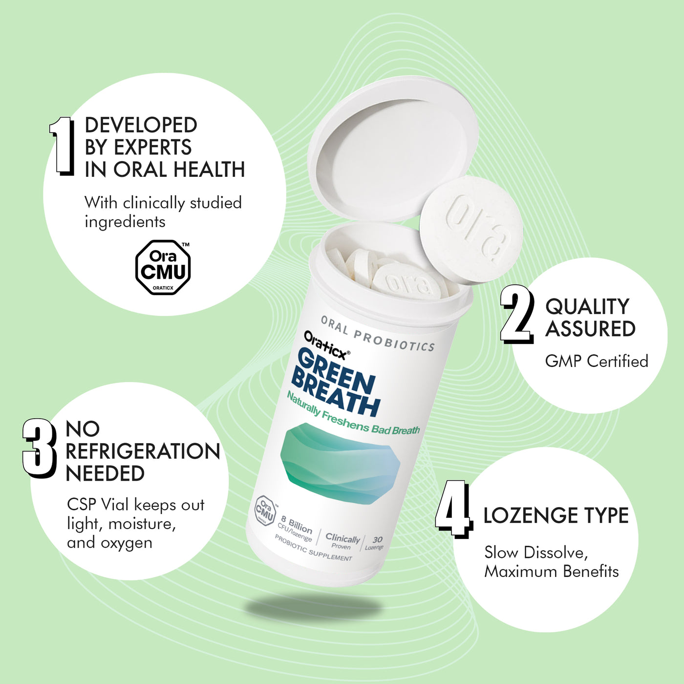 OraTicx Green Breath 2-Pack