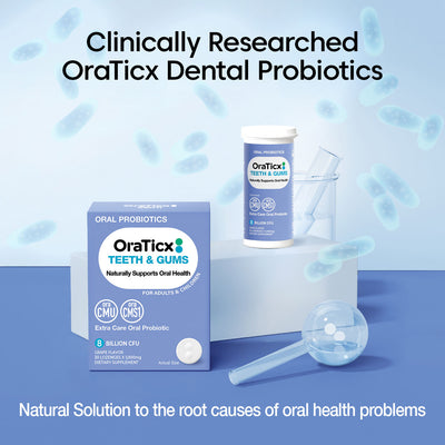Clinically researched oratics dental probiotics - Natural solution to the root causes of oral health problems