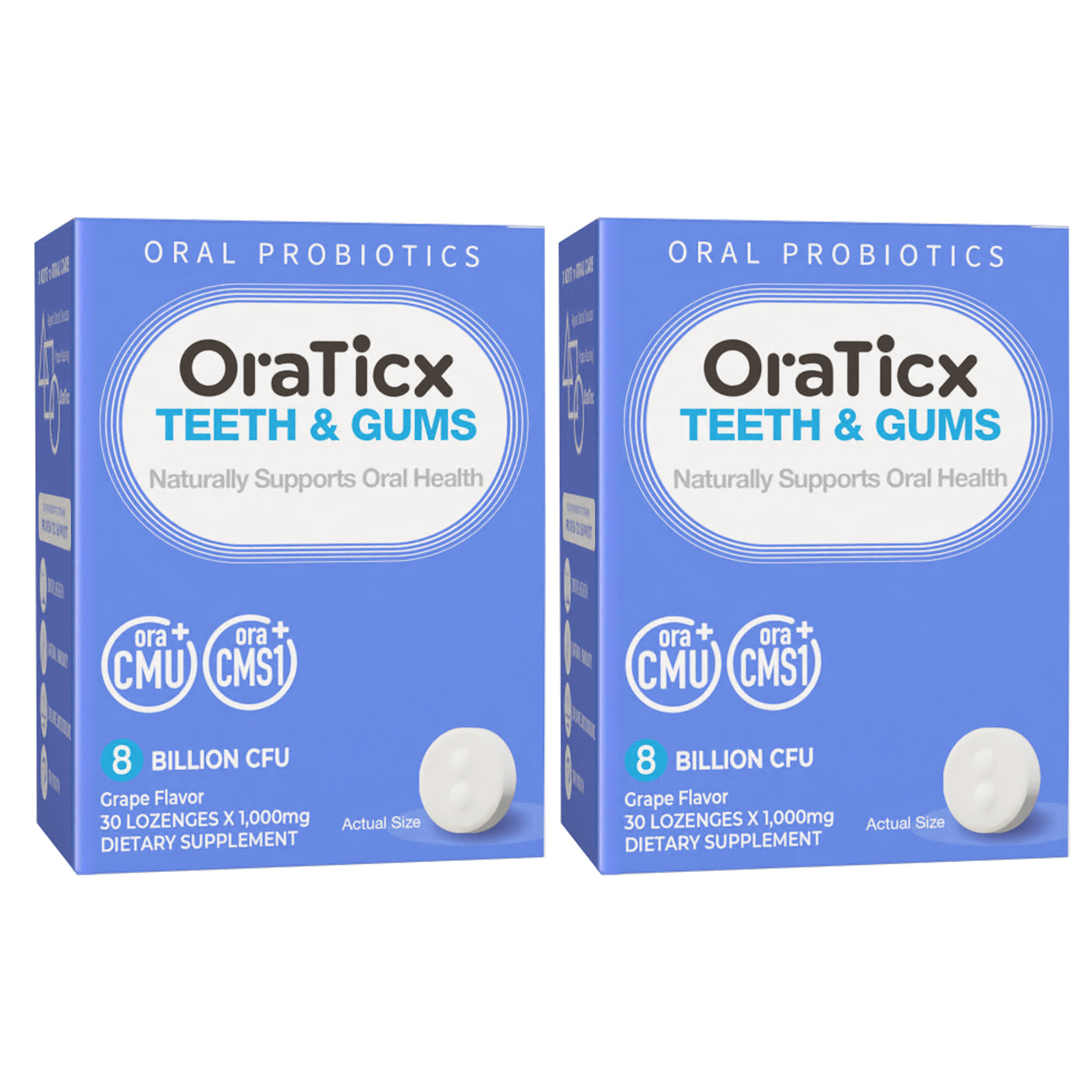 OraTicx Teeth & Gums help replace harmful microbes to restore the balance between oral microbime