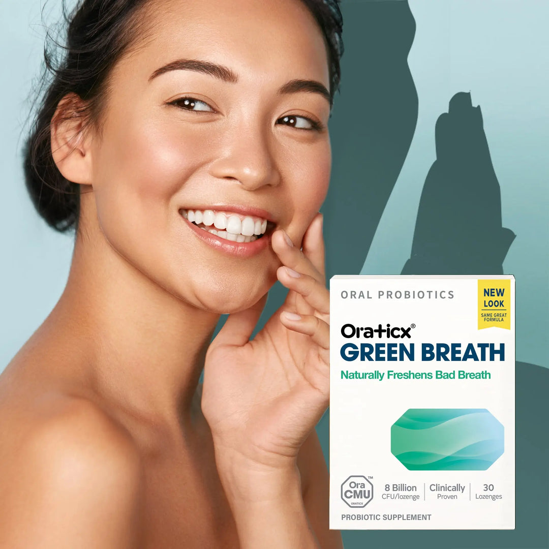 OraTicx Green Breath Oral Probiotics : Naturally Freshen Bad