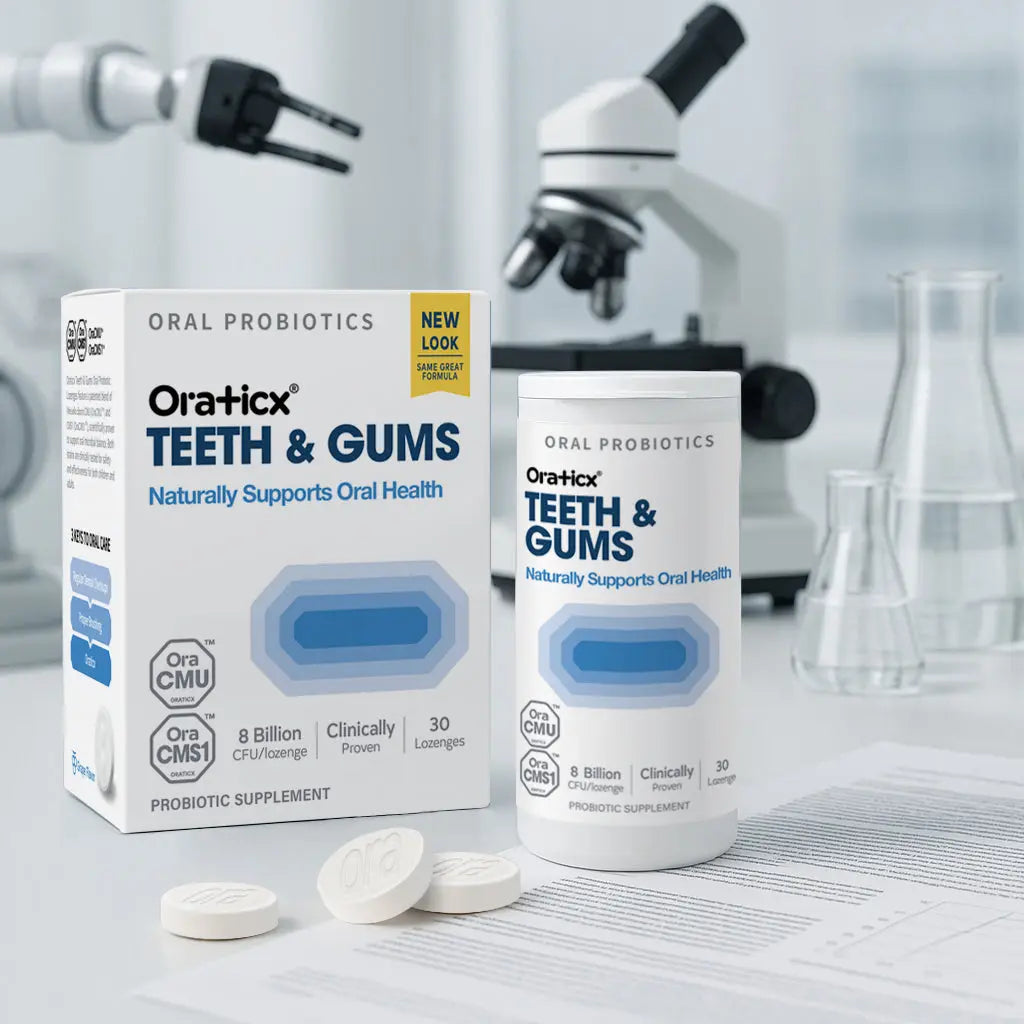 OraTicx Teeth & Gums Dental Probiotics: Naturally Supports Oral
